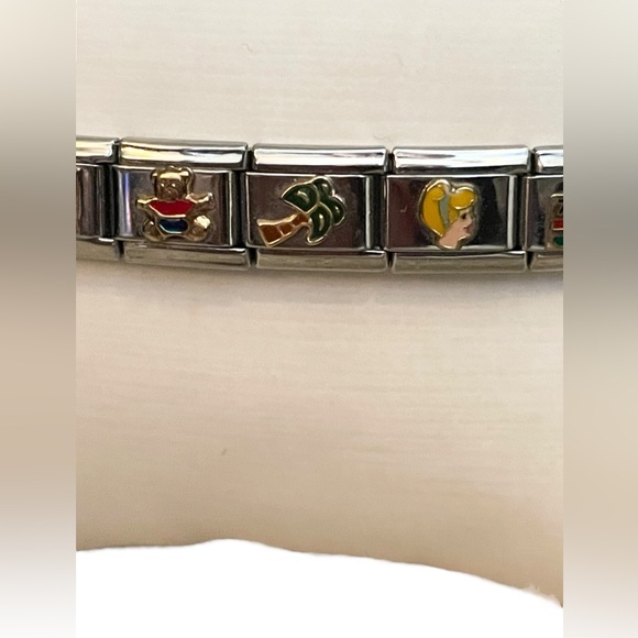 Walt Disney 9mm Italian Add-A-Link Charm Bracelet - Picture 5 of 10